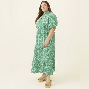Adorne cottagecore smocked waist maxi dress